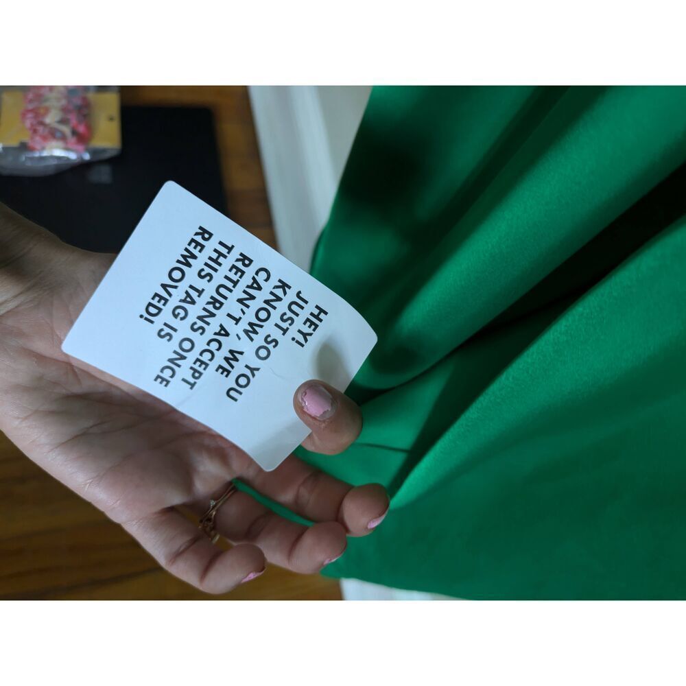 ASOS Design Tall High Low Hem Satin Batwing Midi Dress Emerald Green - Picture 7 of 8